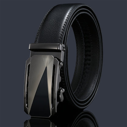 Men's Leather Buckle Pure Cowhide Business Boys Belts