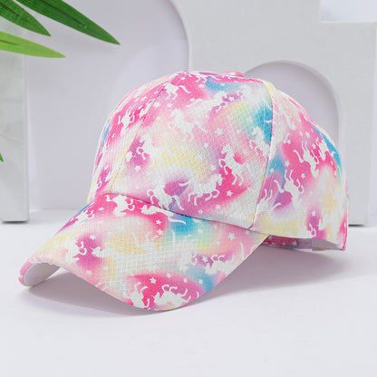 Trendy Starry Sky Sun Protection Hat Peaked Kids' Headwear