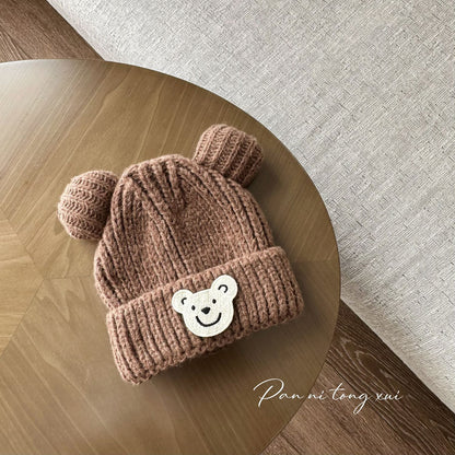 Children's Woolen Boy Knitted Hat Korean Winter Kids' Headwear