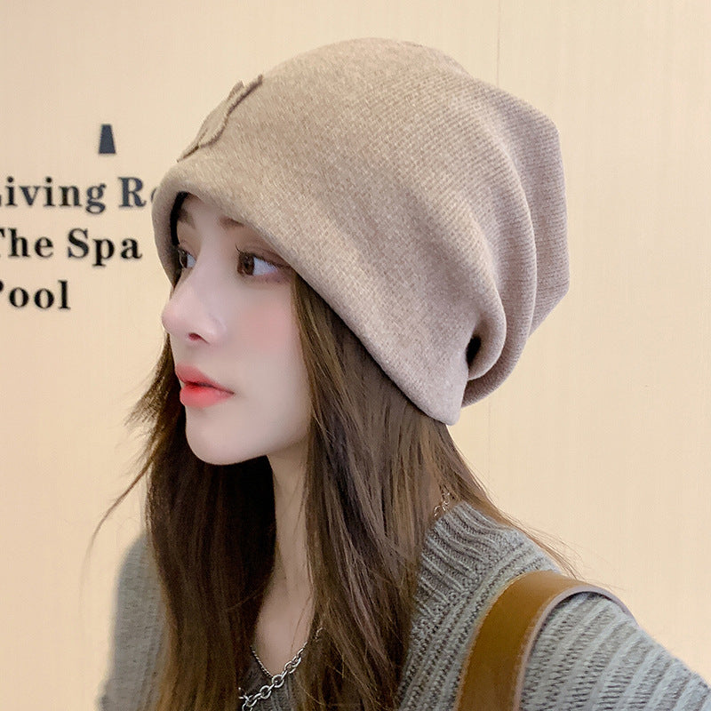 Women's Knitted Hat Thickened Keep Warm In Windproof Earflaps Korean Hats & Caps