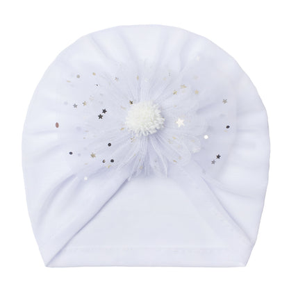 Summer Hat Mesh Thin Bow Flower Kids' Headwear