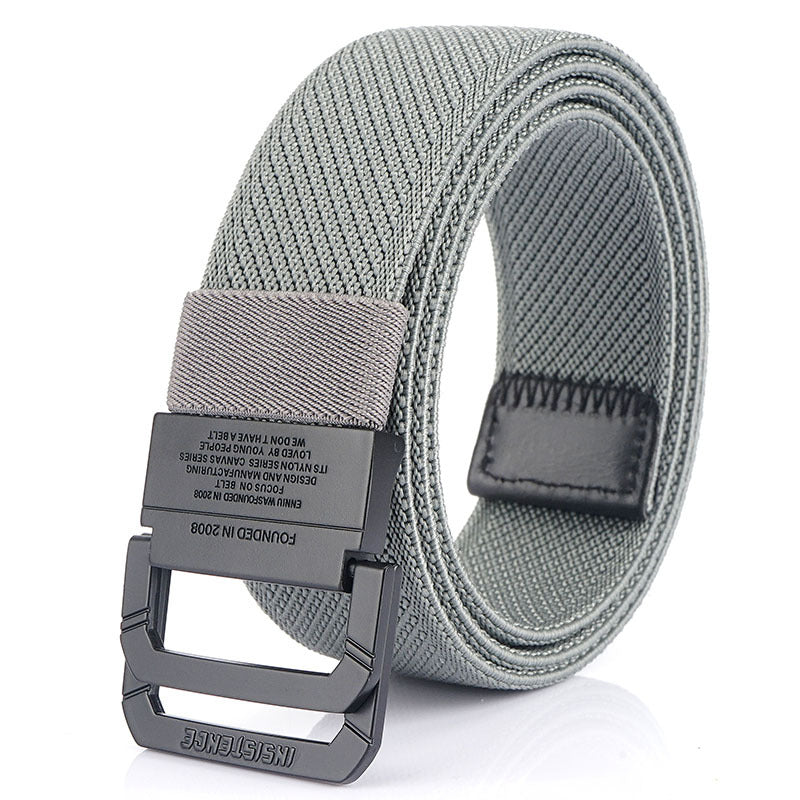 Men's Double Buckle Canvas Outdoor Sports Casual Belts