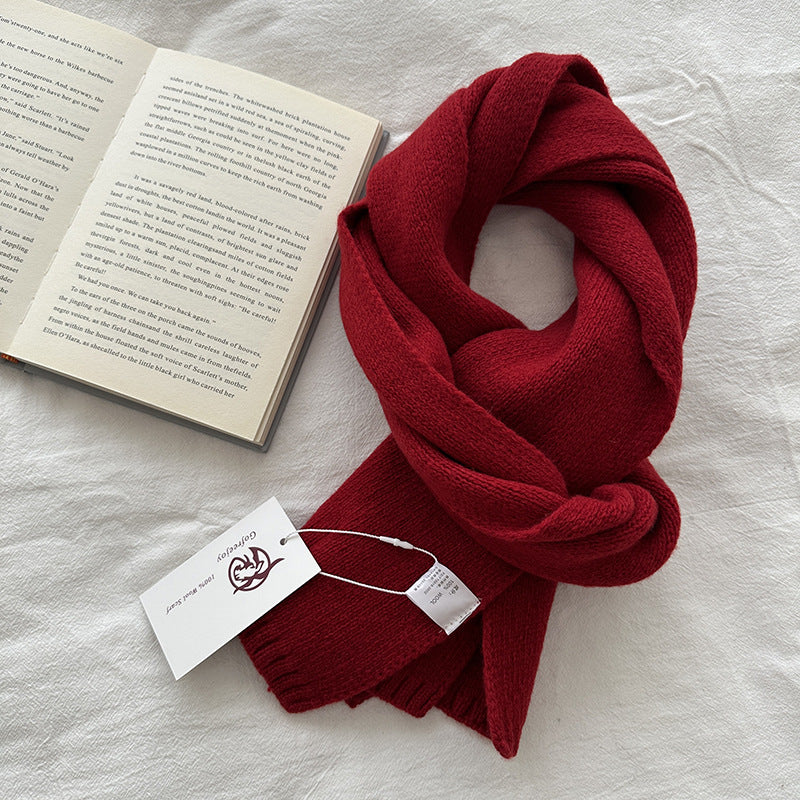 Women's & Men's Australian Pure Cotton Wool Color Winter Scarfs