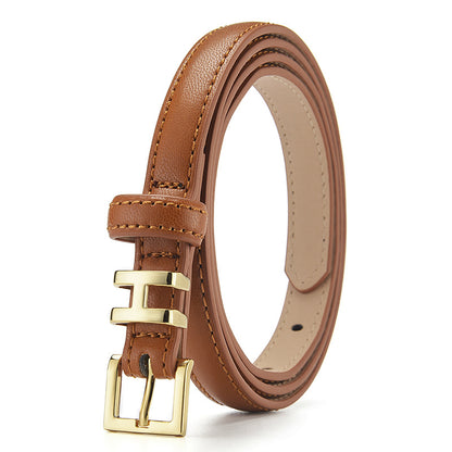 Women's Buckle Thin Decoration Korean Style Sweet Belts