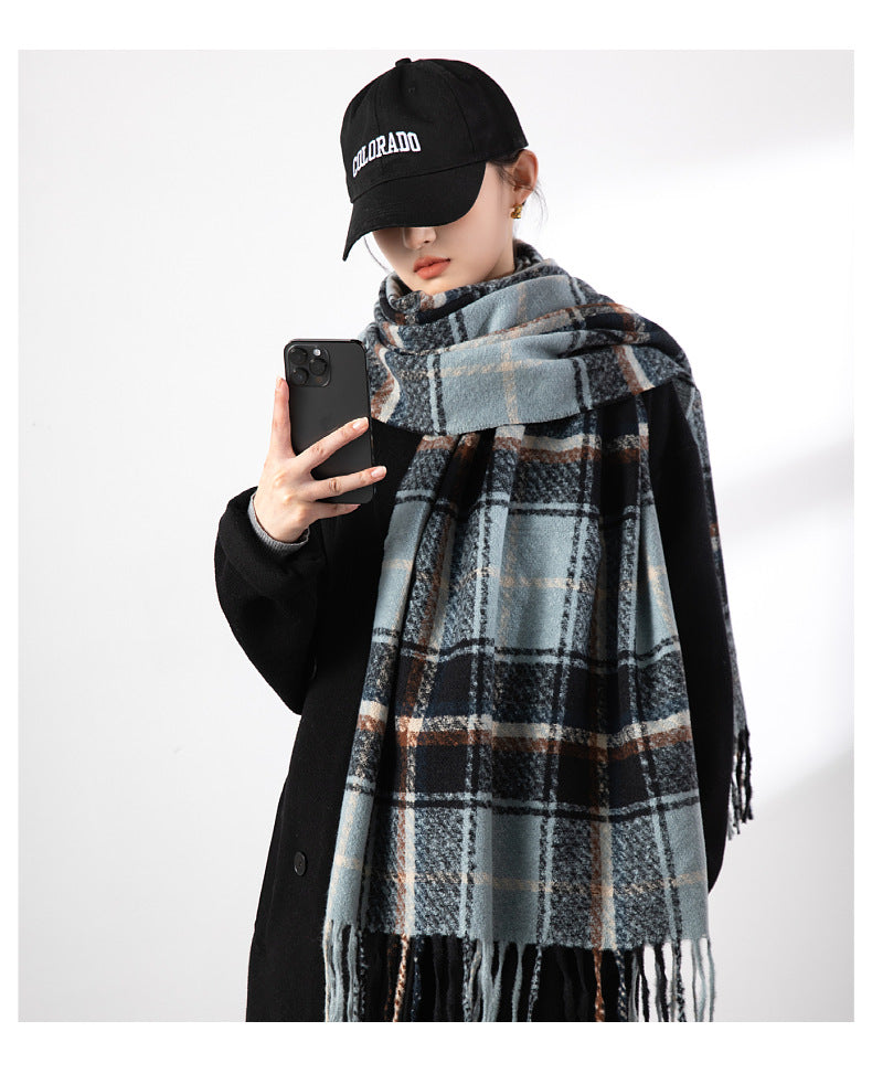 Women's Korean High-grade Thickened Warm Loop Yarn Scarfs