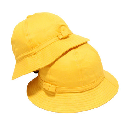 Children's Yellow Kindergarten Primary School Bucket Hat Kids' Headwear