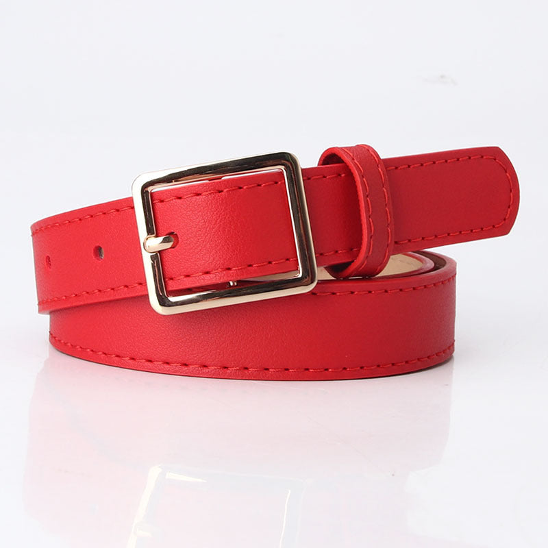 Women's Simple Jeans Pant Korean Style Fashion Belts