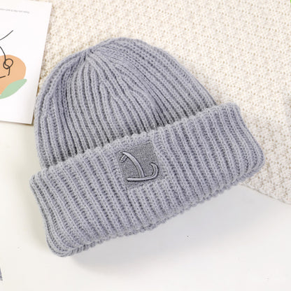 Women's Wool Hat Warm Pile Style Beanie Face Hats & Caps