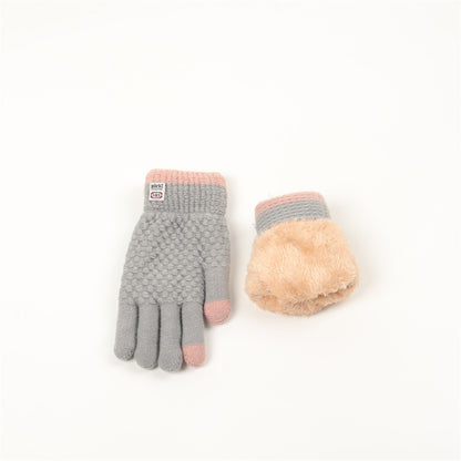 Women's Winter Warm Thickened Plus Veet Cotton Gloves