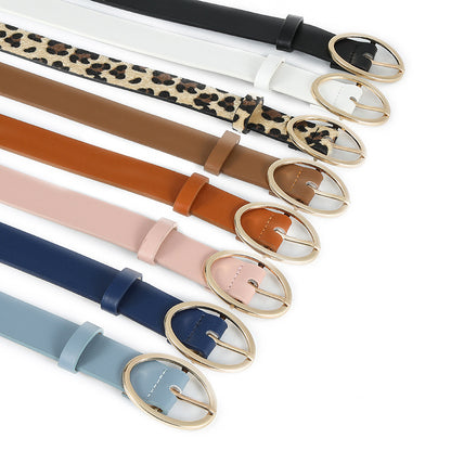 Women's Pin Buckle Leopard Print High-grade Versatile Belts