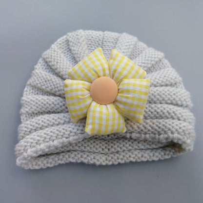 Children's Knitted Hat Warm Candy Color Boy Kids' Headwear