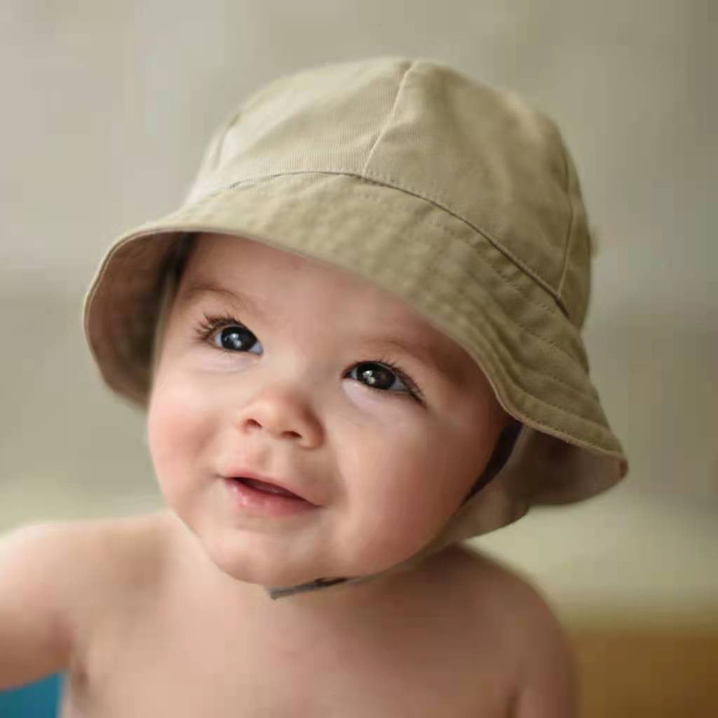 Children's Bucket Hat Sun Face Cover Summer Kids' Headwear