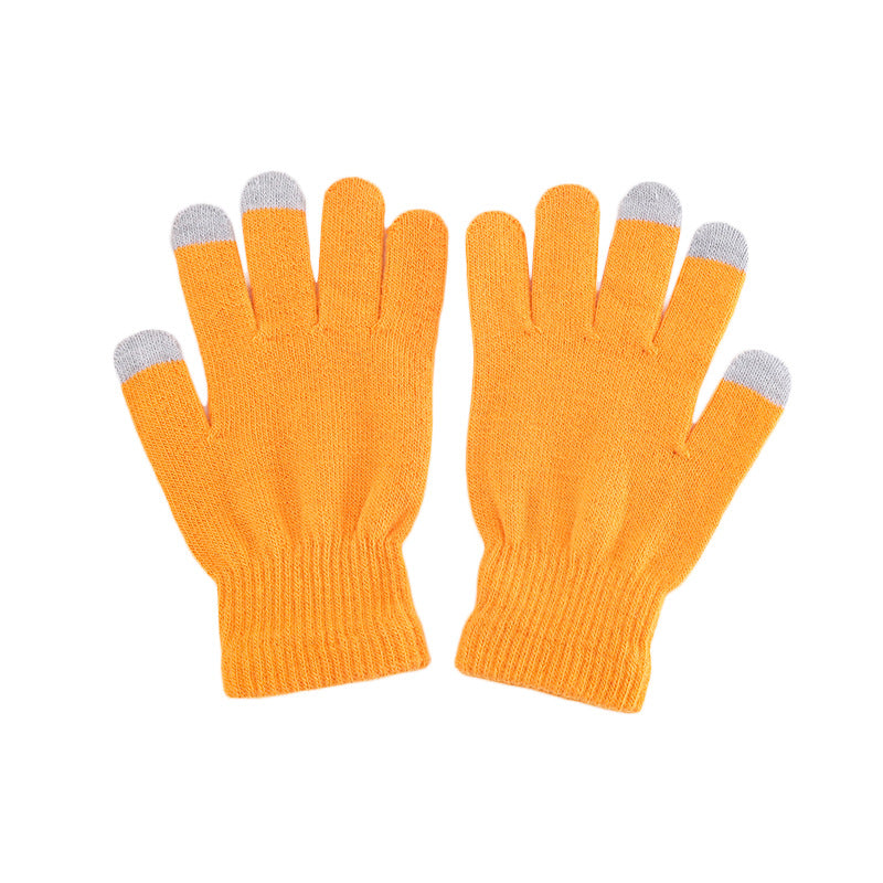 Touch Screen Candy Color Knitted Outdoor Office Gloves