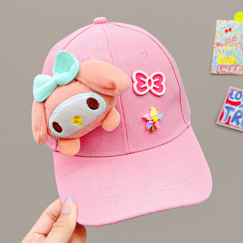 Women's Doll Peaked Sweet Baseball Fashionable Sun Kids' Headwear