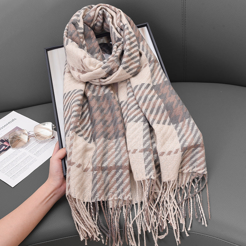 Women's Korean Style High-grade Tassel For Warm Scarfs