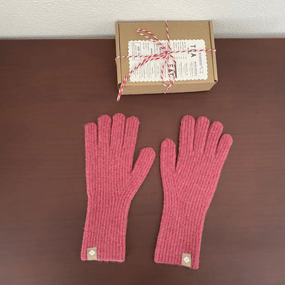 Winter Warm Touch Screen Pitaya Color Gloves