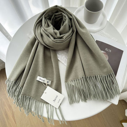 Women's Cashmere Texture Thickened Warm Korean Fashion Scarfs