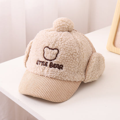 Children's Warm Thickened Peaked Korean Style Little Kids' Headwear