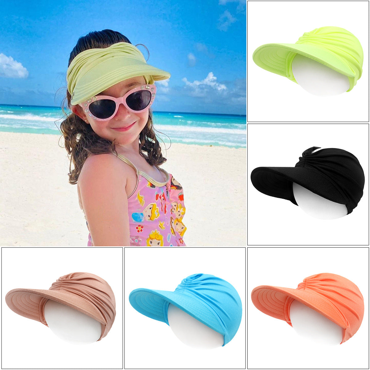 Women's & Men's Summer Big Brim Sunhat Outdoor Beach Kids' Headwear