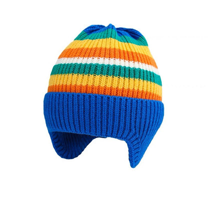 Children's Sleeve Korean Knitted Color Woolen Warm Kids' Headwear