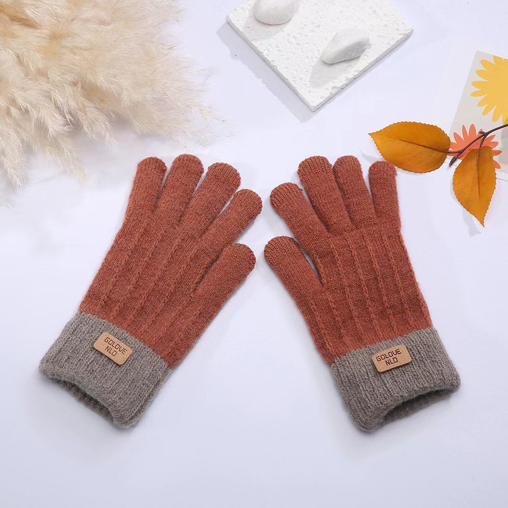 Women's & Men's Knitted Touch Screen Full Finger Thermal Extra Thick Gloves