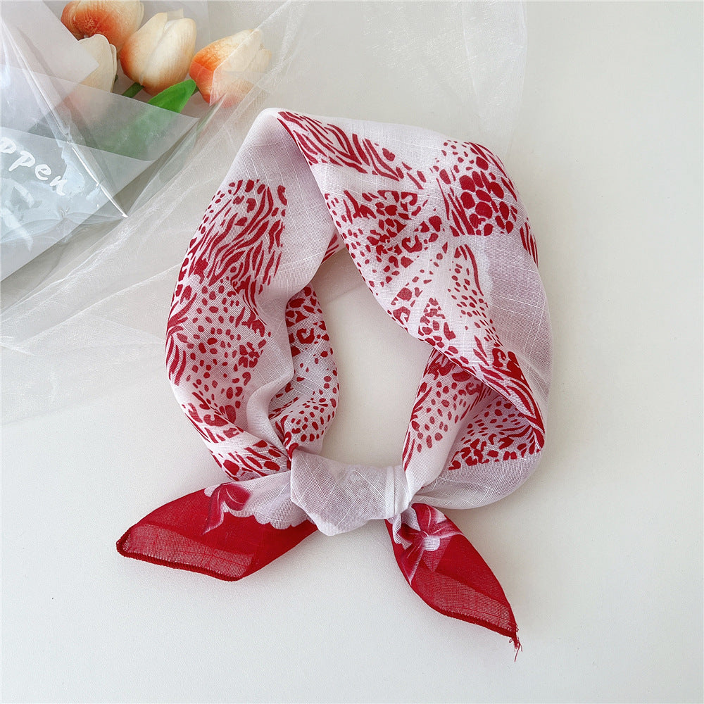 Women's Towel Silk Western Style Fashion Decorative Scarfs