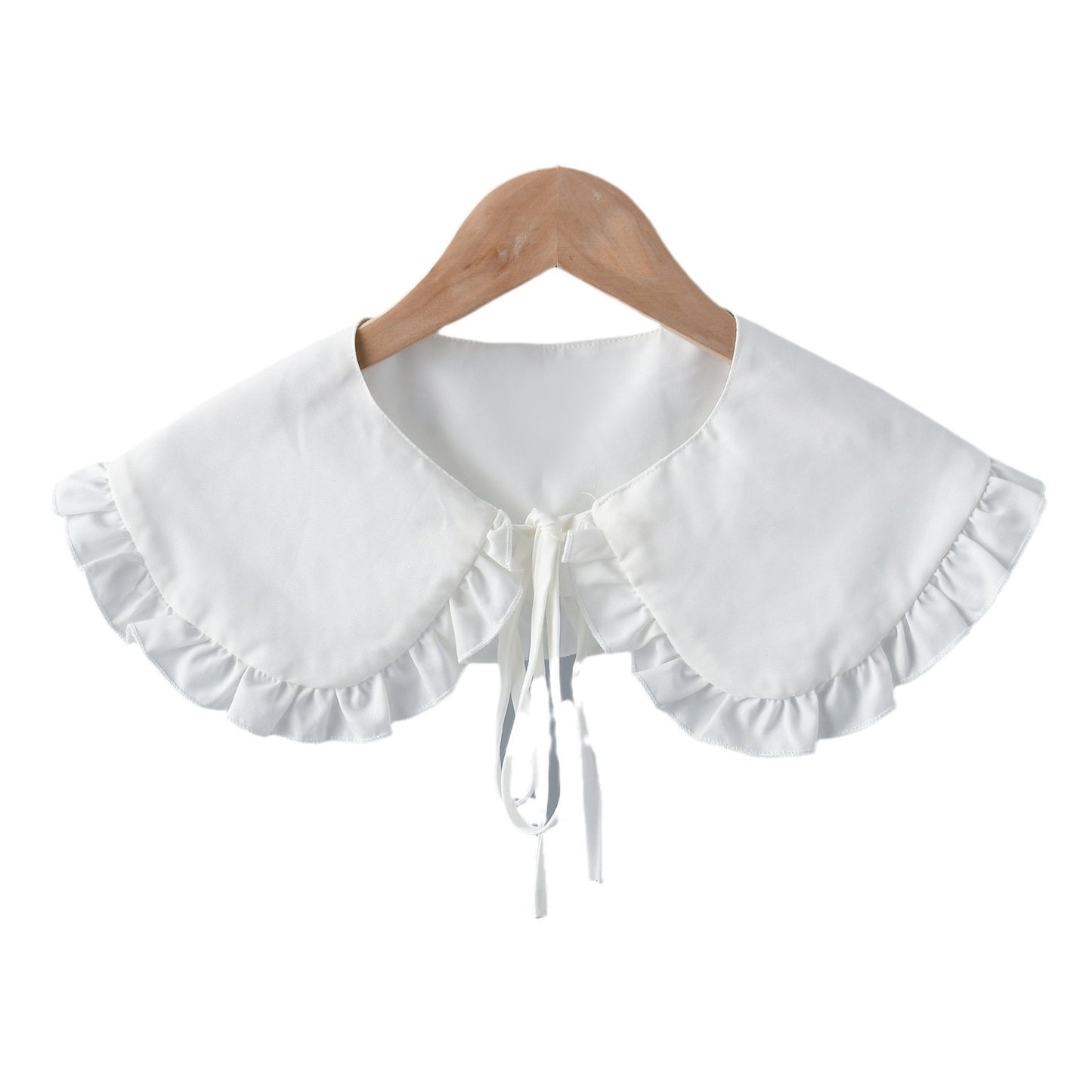 Women's Shawl Detachable Collar Large Ruffles Lotus Scarfs