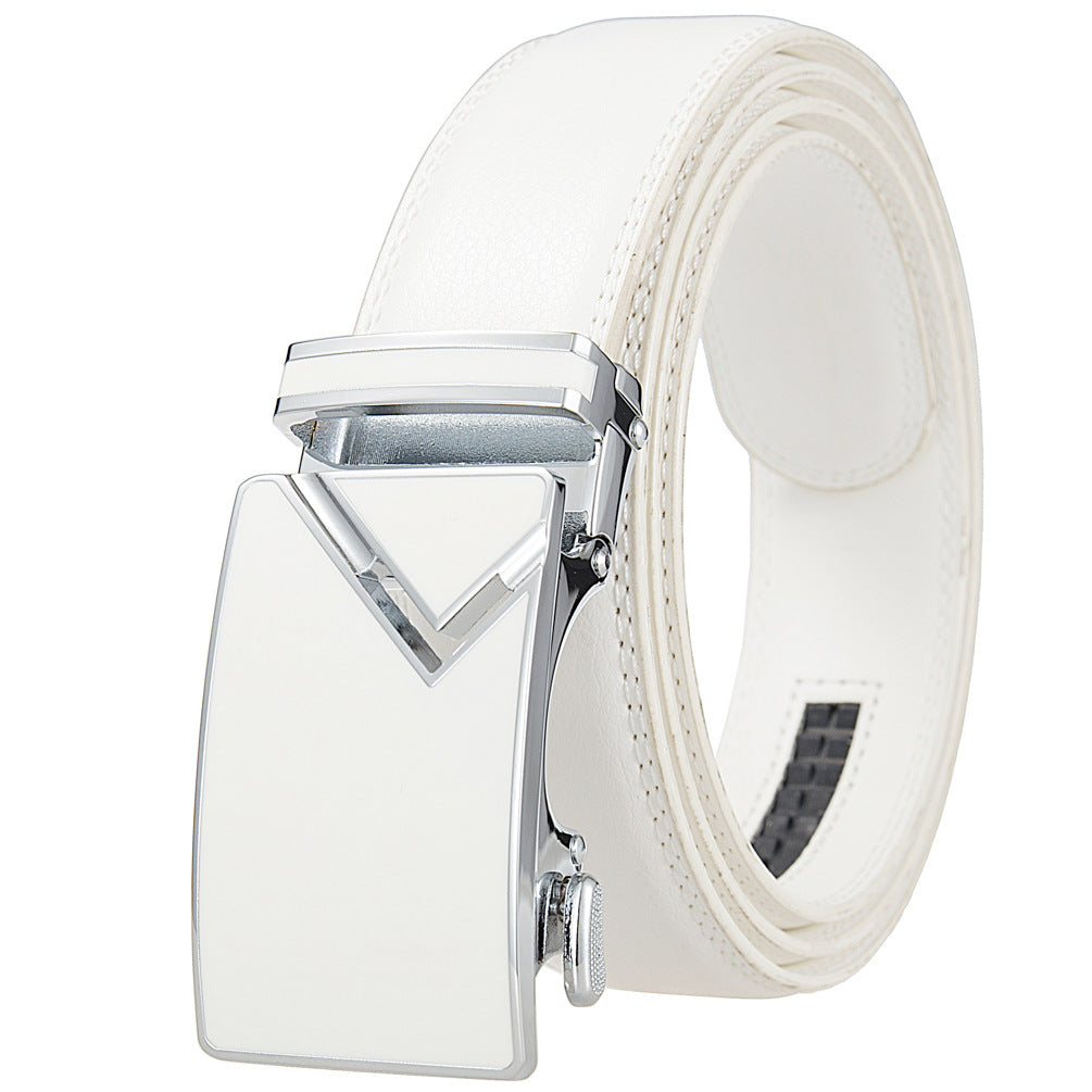 Men's Abrasive Buckle Leather Automatic Fashion Belts