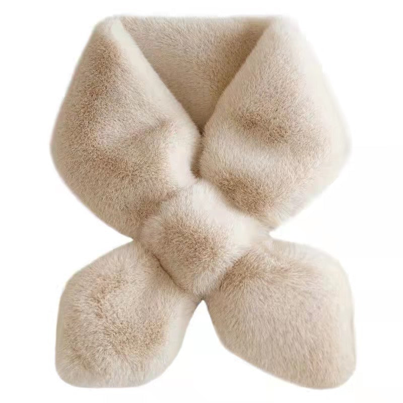 Thickened Fur Warm Collar Imitation Rabbit Scarfs