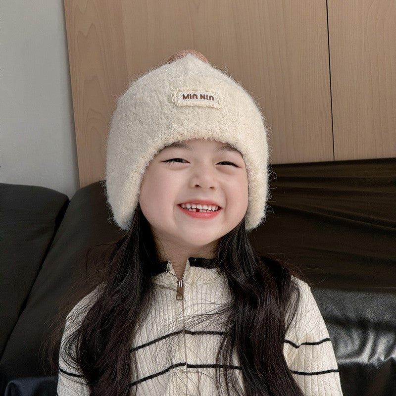 Children's Loop Veet Earflaps Woolen Boys Thermal Kids' Headwear