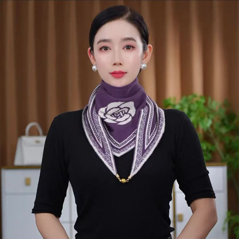 White Live Broadcast Fashion Temperament Korean Style Scarfs