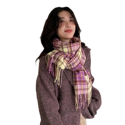 Women's Artificial Cashmere Retro Warm Long Shawl Scarfs