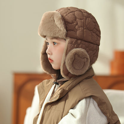 Children's Warm Fisherman Hat Winter Korean Cycling Outing Fine Kids' Headwear