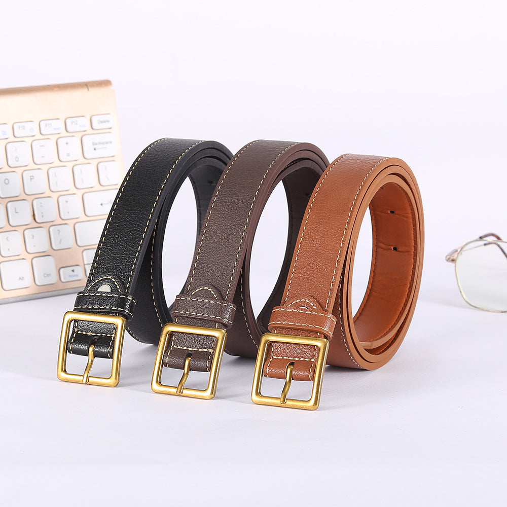 Women's & Men's Korean Style Retro Easy Matching Simple Belts