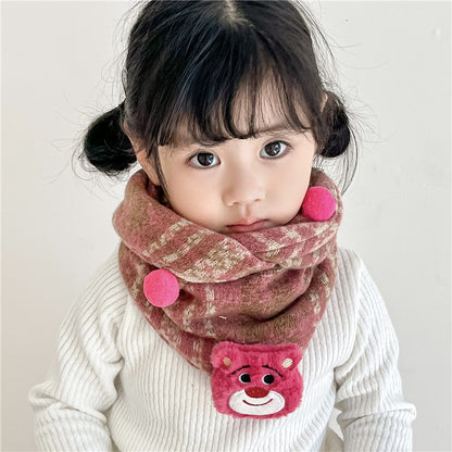 Children's Towel Color Polka Dot Pattern Double Scarfs