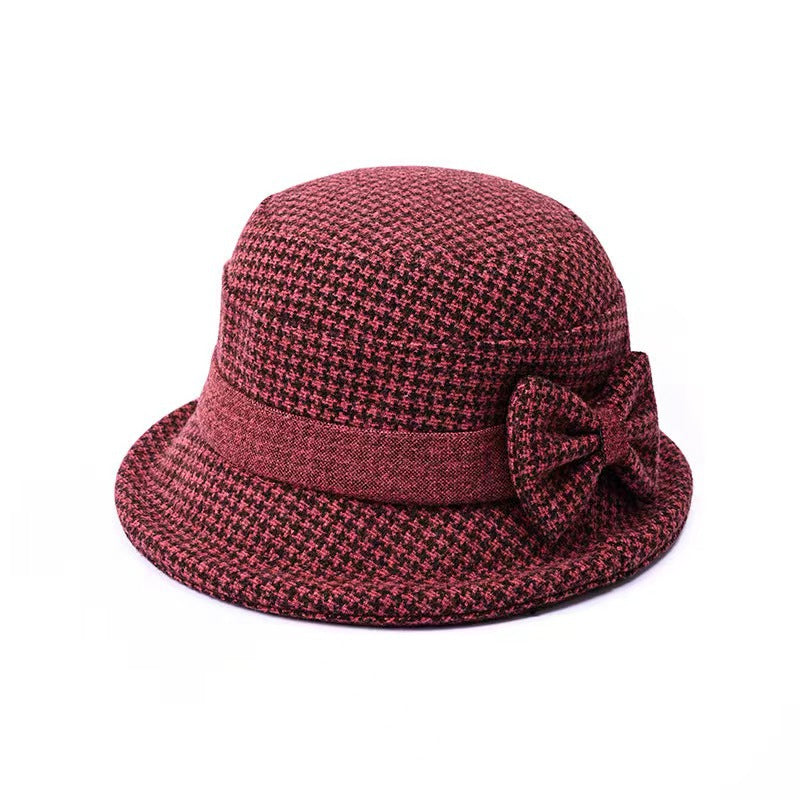 Hat Female Mother Woolen Basin Thickened Hats & Caps