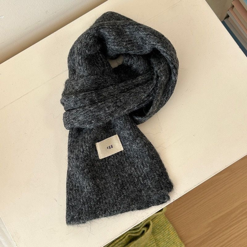 Soft Glutinous Korean Style Mohair Female Winter Scarfs