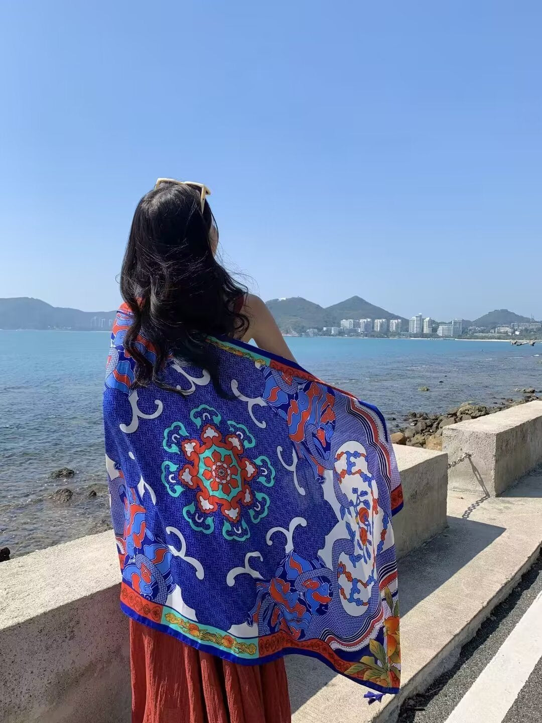 Ethnic Style Shawl Female Summer Hainan Scarfs