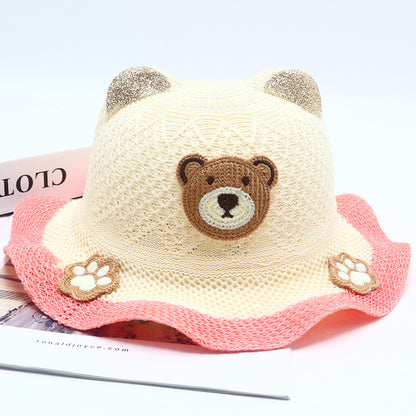 Children's Straw Summer Fisherman Boy Sun Protection The Kids' Headwear