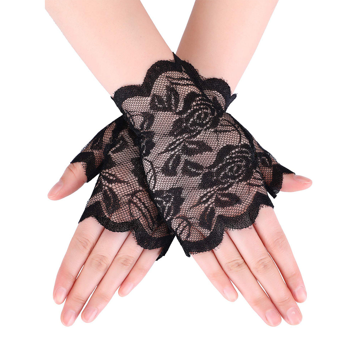 Lace Sun Protection Summer Open Driving Gloves