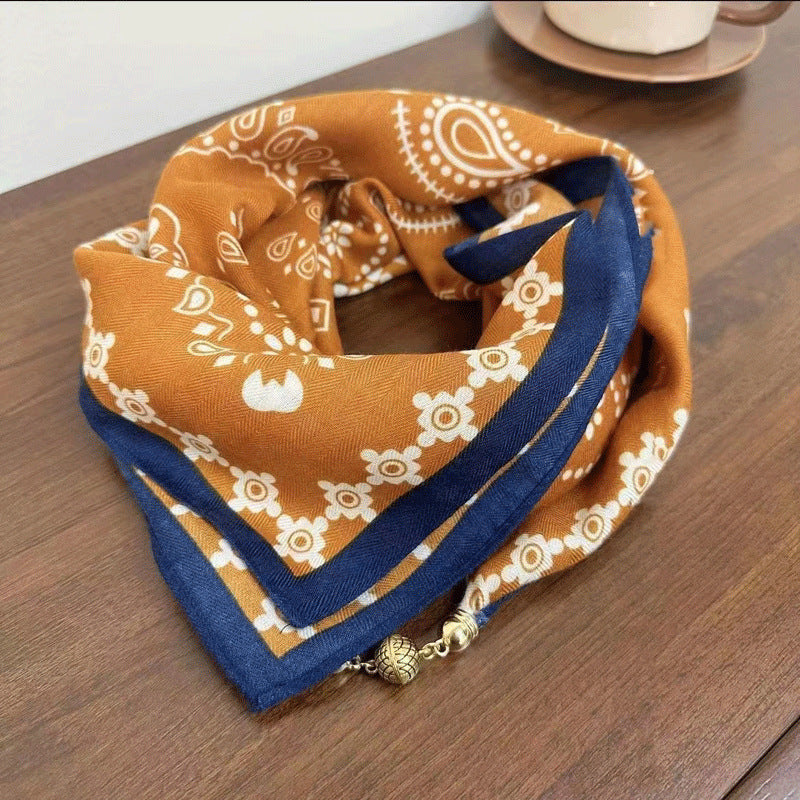 Fashionable Small Golden Balls Magnetic Buckle Scarfs