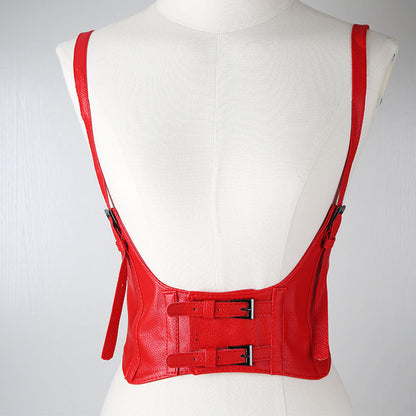 Corset Shoulder Strap Retro Single Circle Imitation Belts