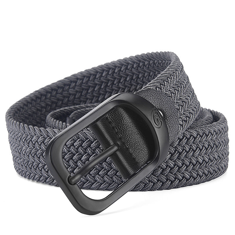 Men's Korean Fashion Casual Green Stretch Light Belts