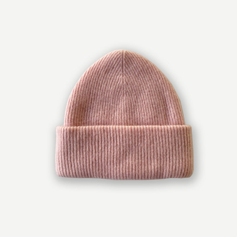 Women's Woolen Hat Double Layer Knitted Make Hats & Caps