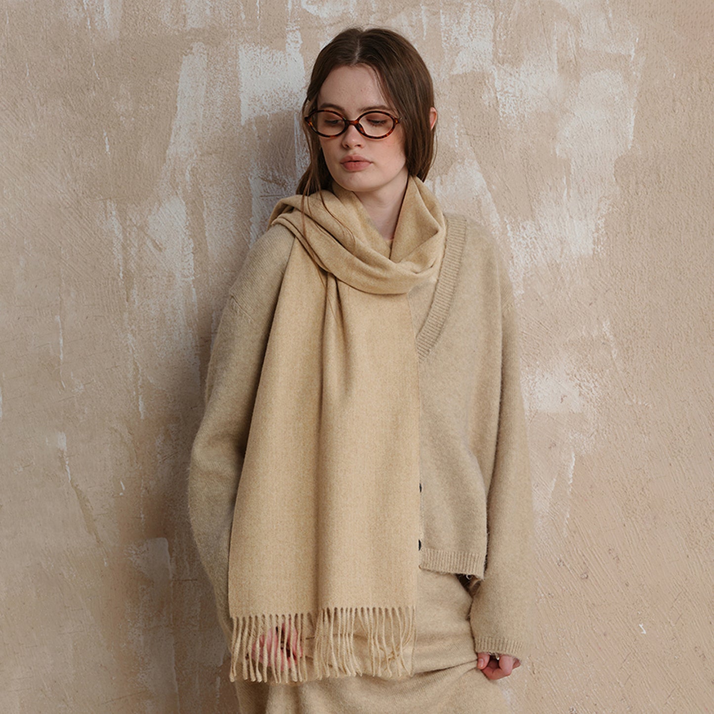 Classic High Sense Simple Warm Solid Scarfs