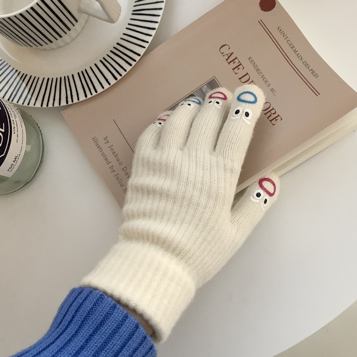 Women's & Men's Expression Bag Cute Five-finger Touch Screen Gloves