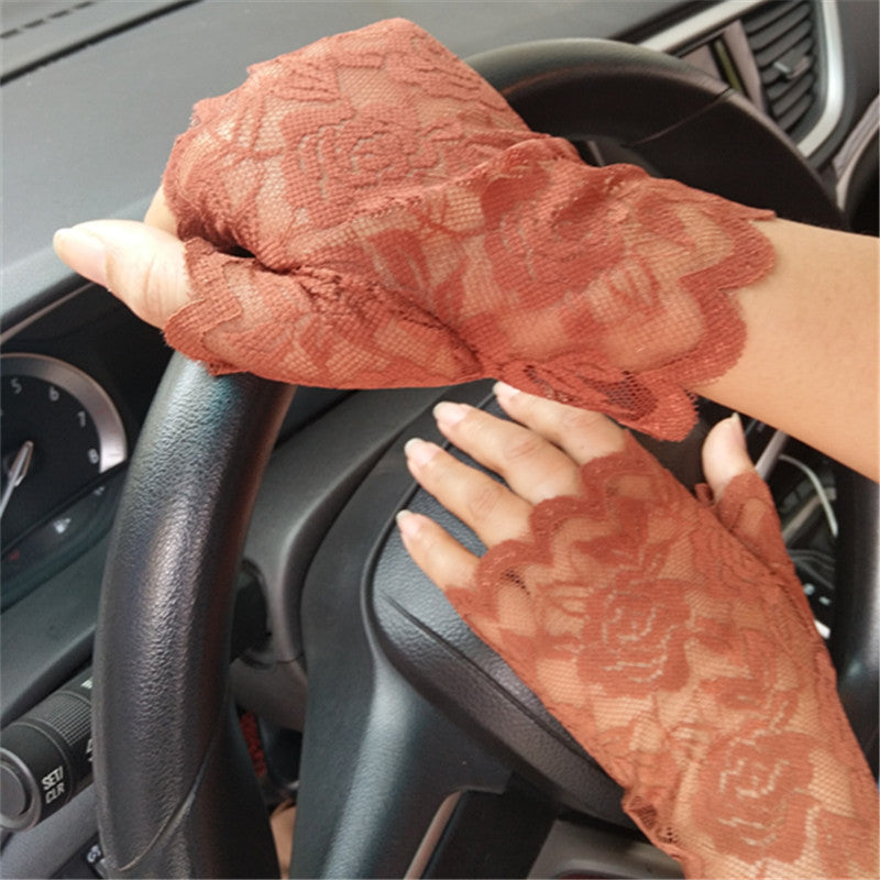 Creative Style Lace Fashion Wedding Dress Decoration Half Gloves