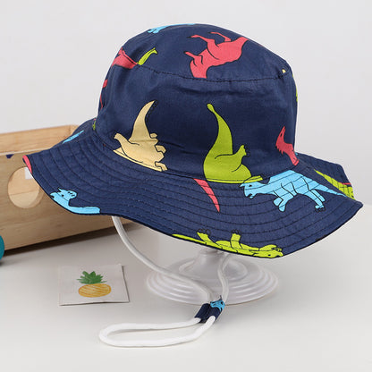 Children's Bucket Thin Korean Style Big Brim Kids' Headwear