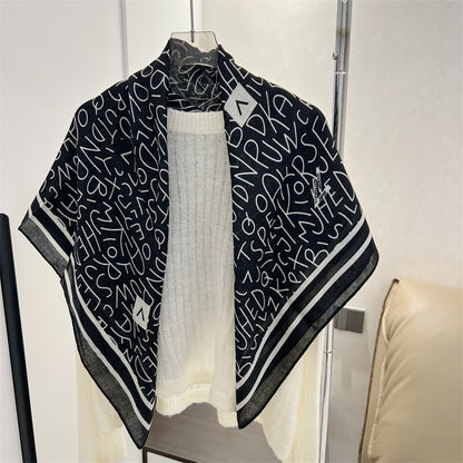 Korean Style Cotton Linen Thin Cape Scarfs