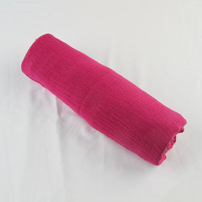 Pleated Rayon Four Sides Wool Tassel Scarfs